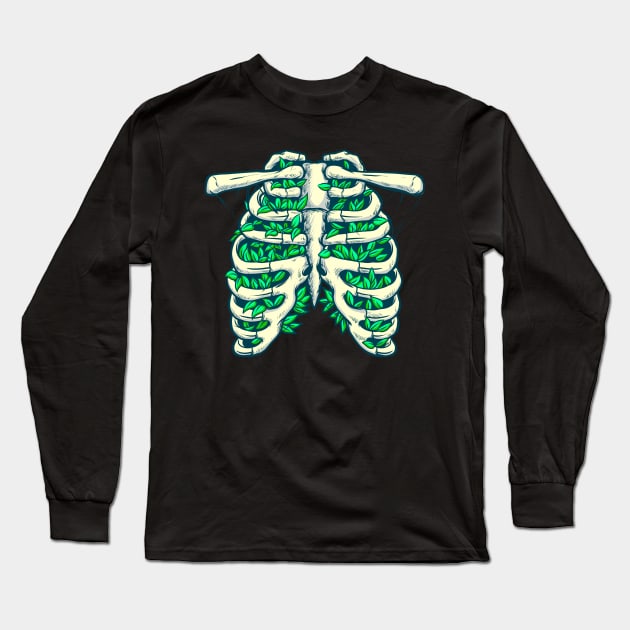 Nature bone Long Sleeve T-Shirt by phsycartwork